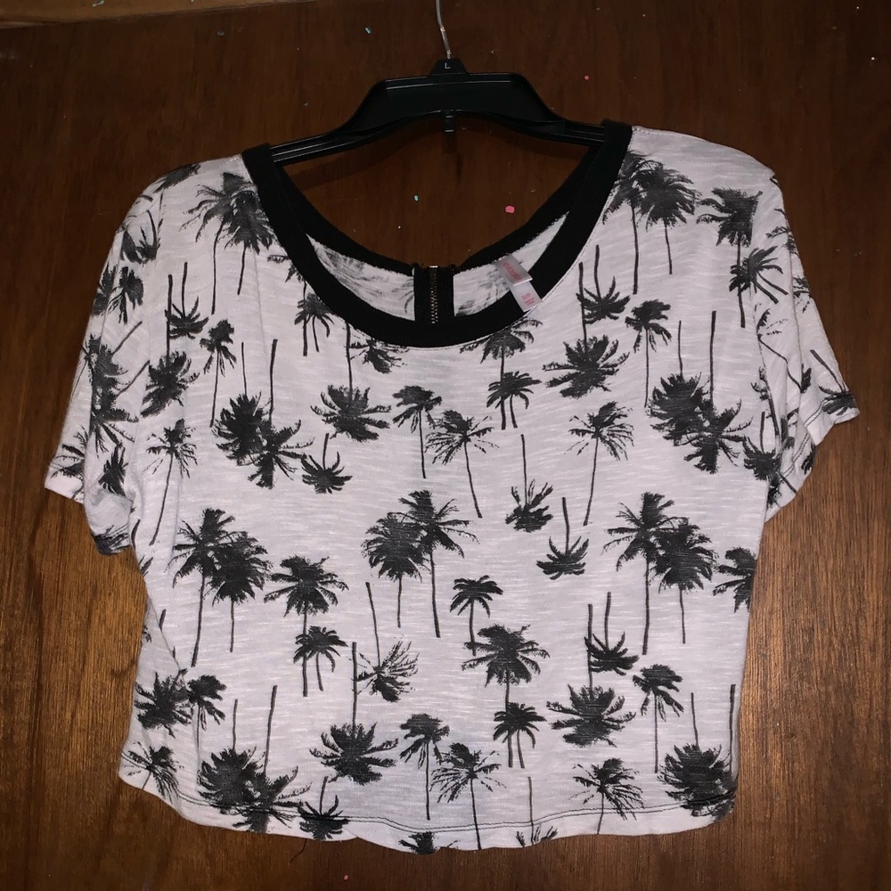 Palm Tree Crop Top